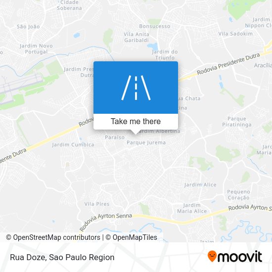 Rua Doze map