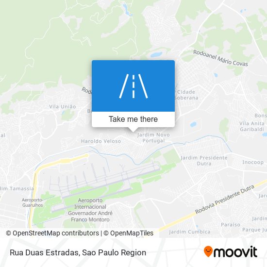 Rua Duas Estradas map