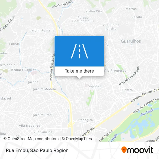 Rua Embu map