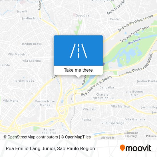 Rua Emilio Lang Junior map