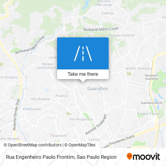 Mapa Rua Engenheiro Paulo Frontim