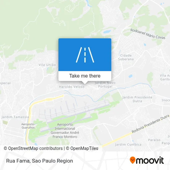 Rua Fama map