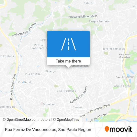 Rua Ferraz De Vasconcelos map
