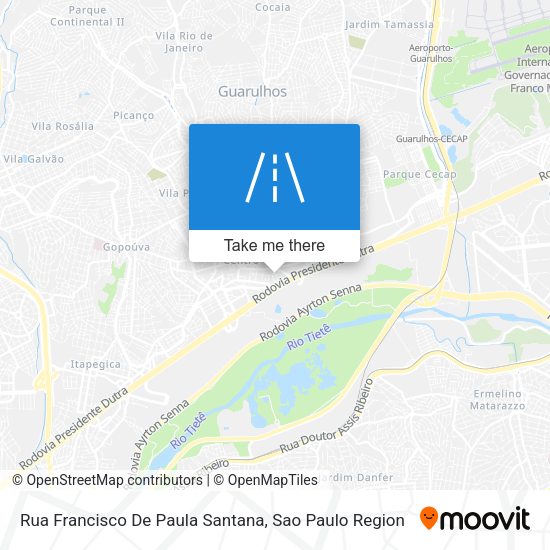Rua Francisco De Paula Santana map