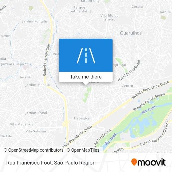 Rua Francisco Foot map