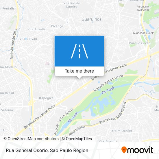 Rua General Osório map