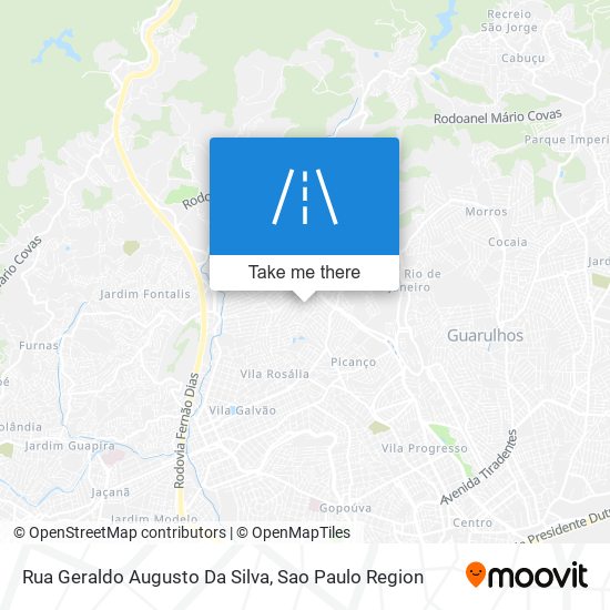 Mapa Rua Geraldo Augusto Da Silva