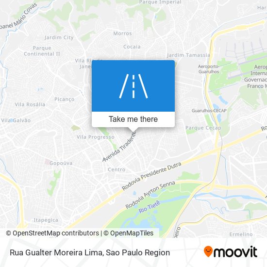 Rua Gualter Moreira Lima map