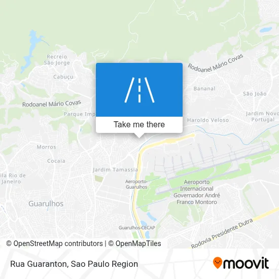 Rua Guaranton map