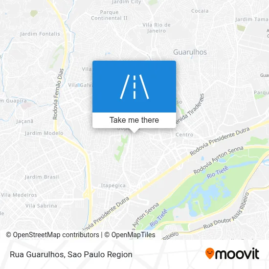 Rua Guarulhos map
