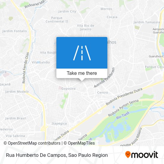 Rua Humberto De Campos map
