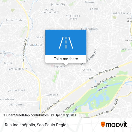 Rua Indianópolis map