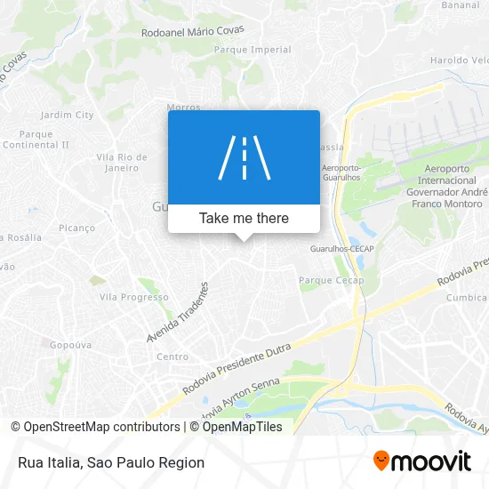 Rua Italia map