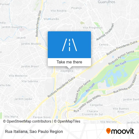Rua Italiana map