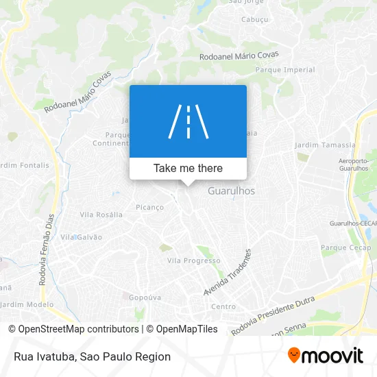 Rua Ivatuba map