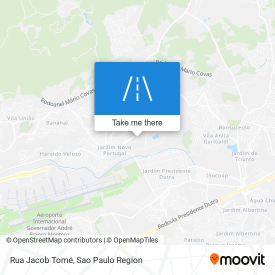 Mapa Rua Jacob Tomé