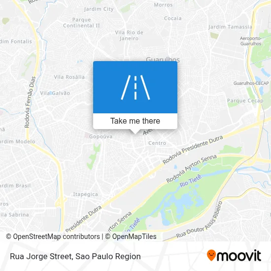 Rua Jorge Street map