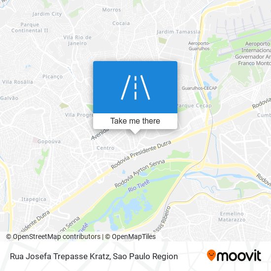 Mapa Rua Josefa Trepasse Kratz