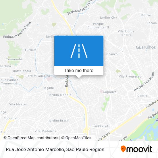 Rua José Antônio Marcello map