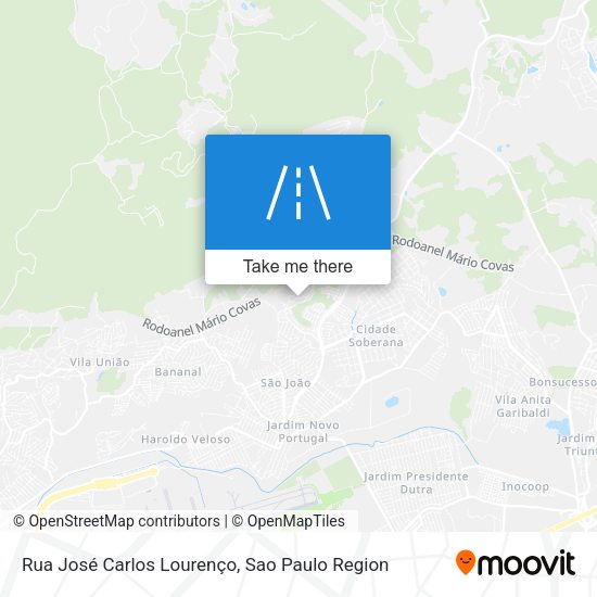Rua José Carlos Lourenço map