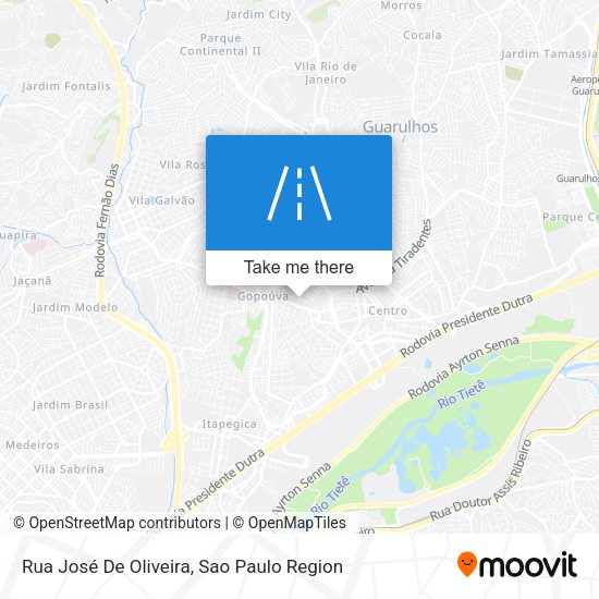 Rua José De Oliveira map