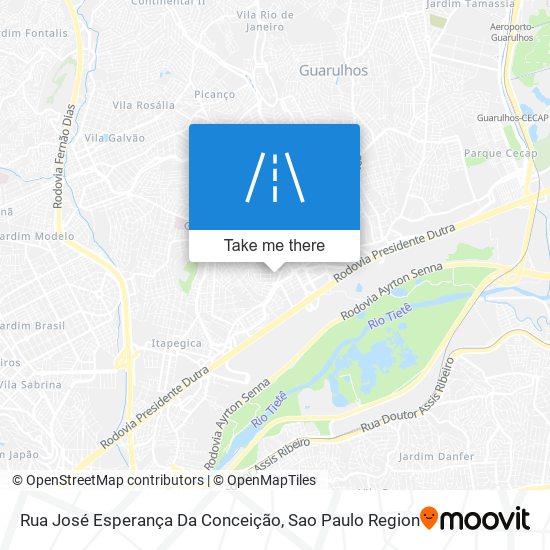 Mapa Rua José Esperança Da Conceição