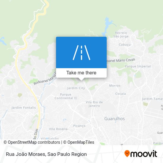 Rua João Moraes map