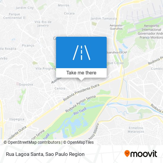 Rua Lagoa Santa map