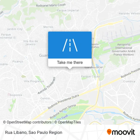Rua Libano map