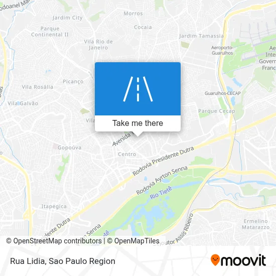 Rua Lidia map