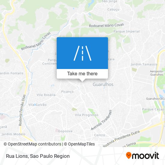 Rua Lions map