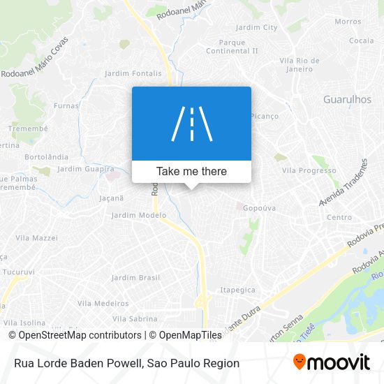Rua Lorde Baden Powell map