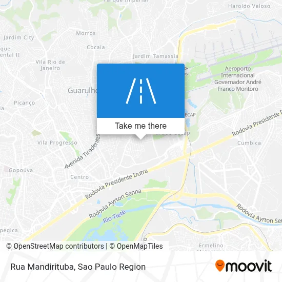Rua Mandirituba map