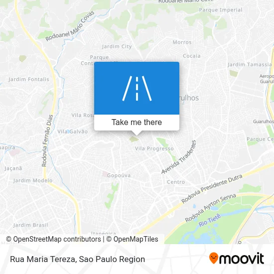 Rua Maria Tereza map
