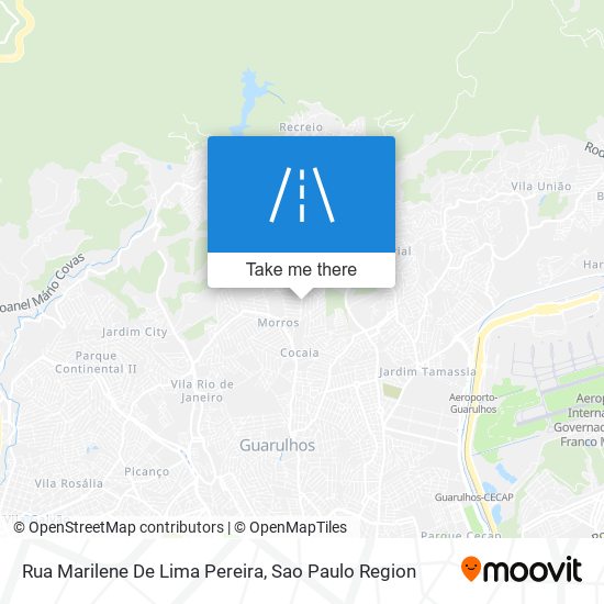 Mapa Rua Marilene De Lima Pereira