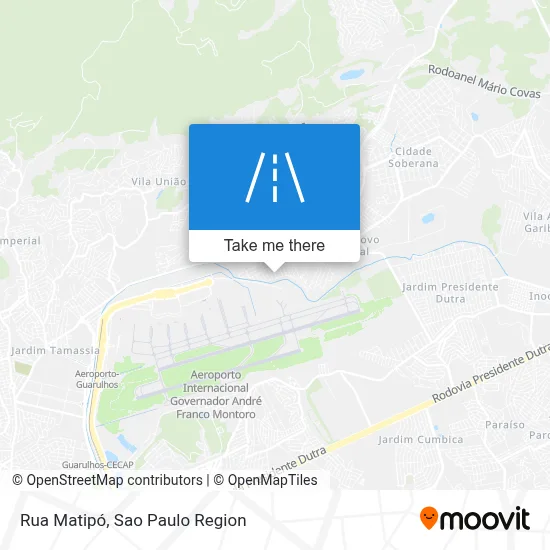 Rua Matipó map