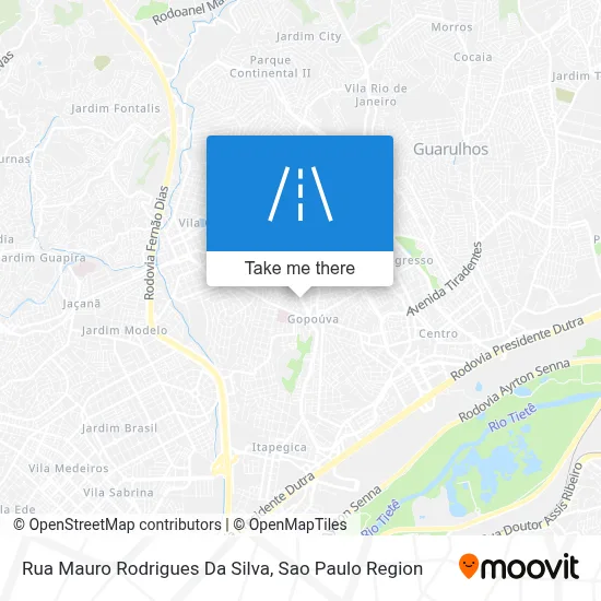 Rua Mauro Rodrigues Da Silva map