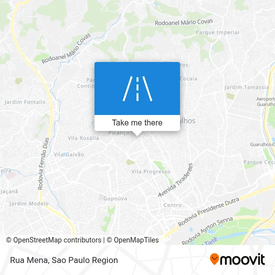 Rua Mena map