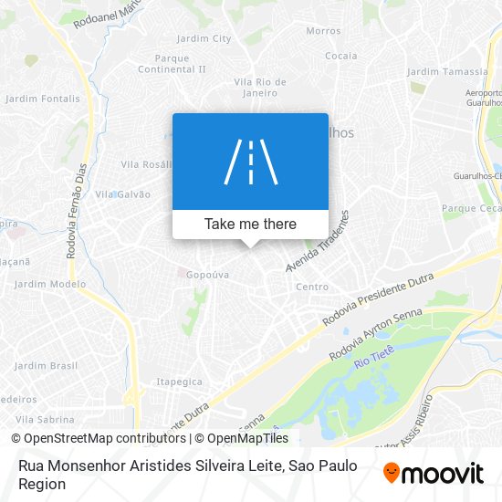 Rua Monsenhor Aristides Silveira Leite map