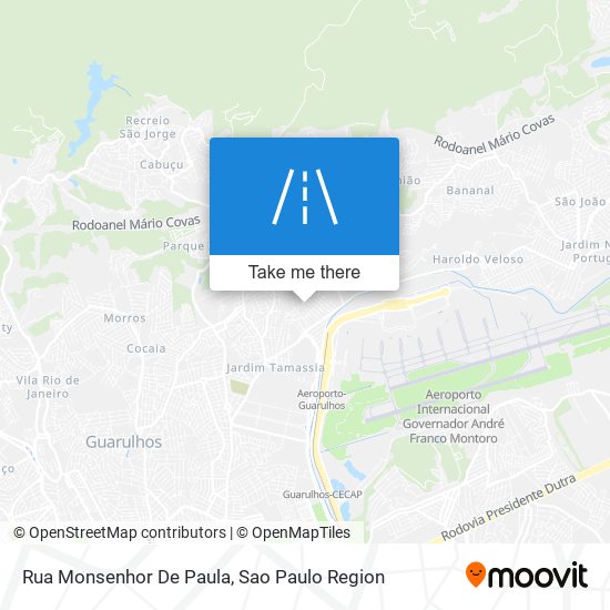 Rua Monsenhor De Paula map