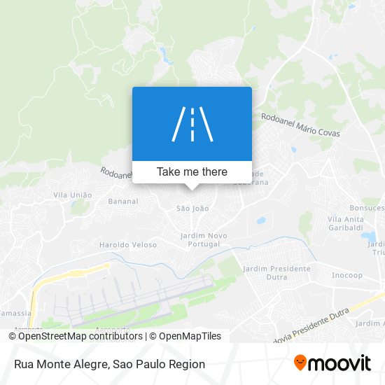 Mapa Rua Monte Alegre