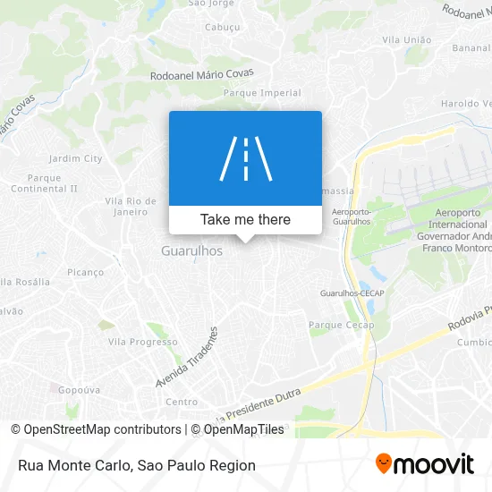 Rua Monte Carlo map