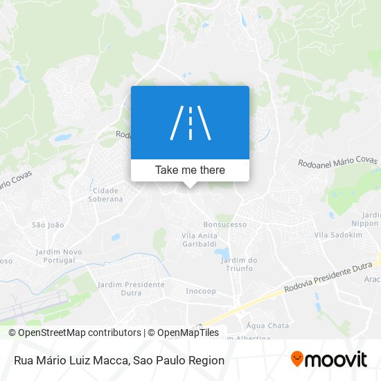 Mapa Rua Mário Luiz Macca