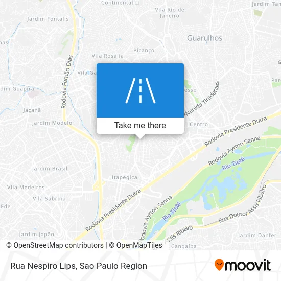 Rua Nespiro Lips map