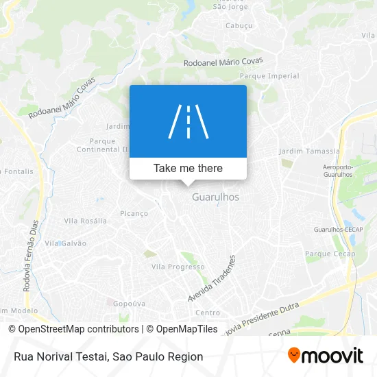 Rua Norival Testai map