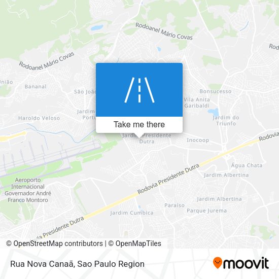 Rua Nova Canaã map