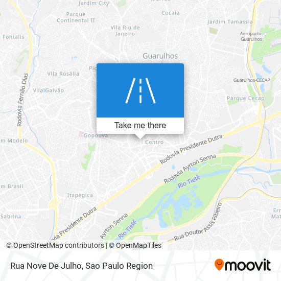 Rua Nove De Julho map