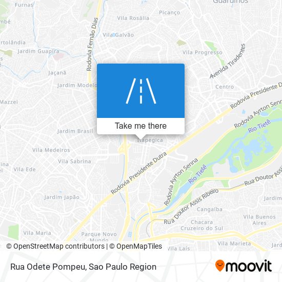 Mapa Rua Odete Pompeu