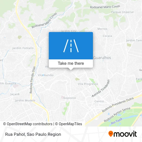 Rua Pahol map