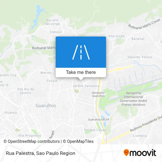 Rua Palestra map